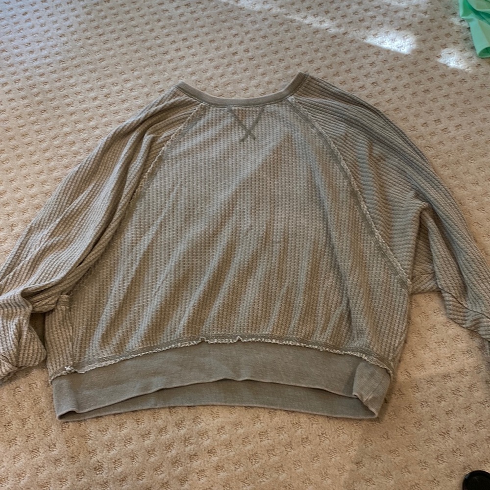 z supply green/grey sweatshirt